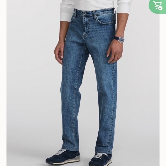 Lands' End Other - Lands End men's jeans traditional fit tapered leg dark wash size 34x32